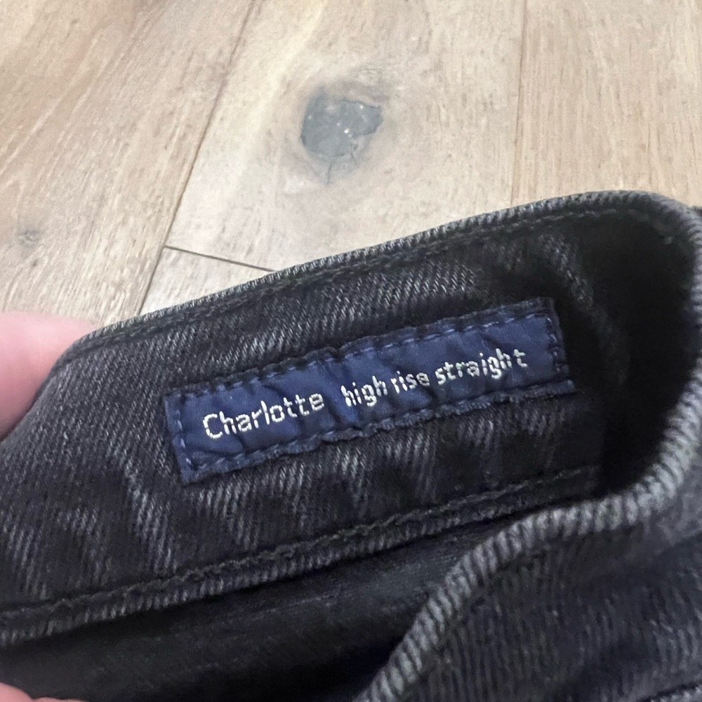 Citizens Of Humanity Black Denim Jeans with Silver Button